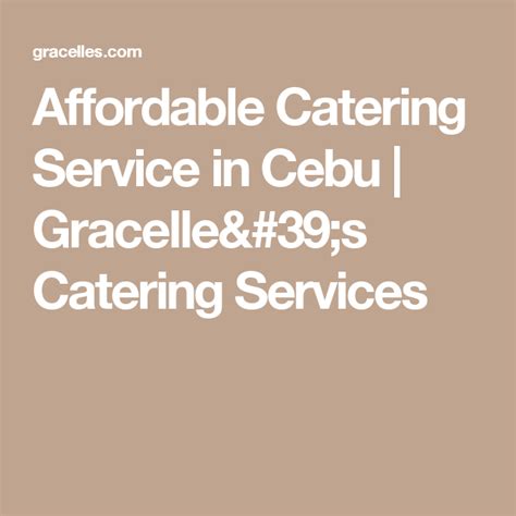 Gracelle''s Catering Services in Cebu City, Cebu .